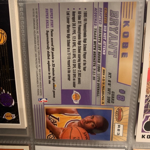 Kobe Bryant rookie card ! mint ! bowman best rookie card ! Mint condition - Picture 4 of 5